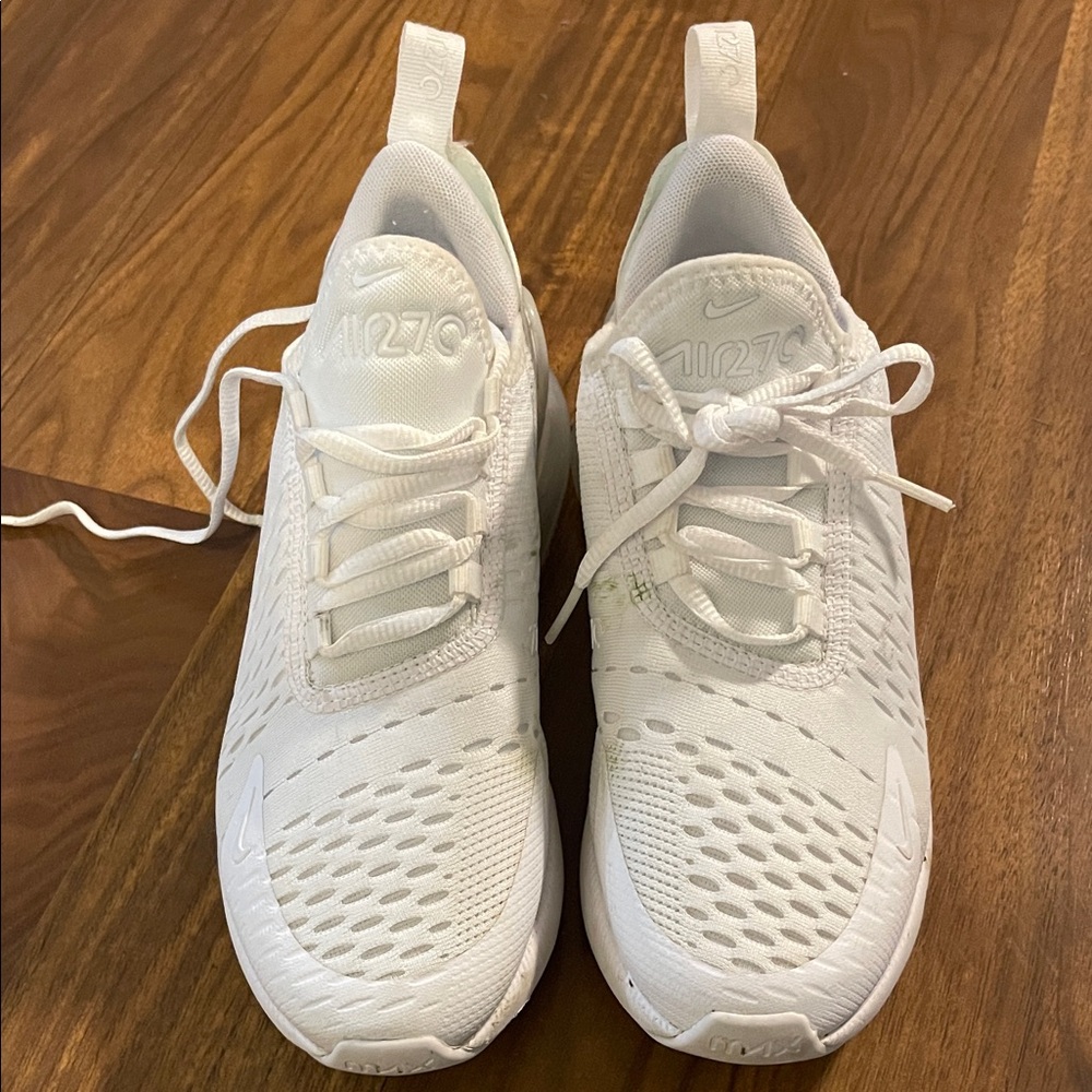 Nike Air Max 270 Triple White Sneakers